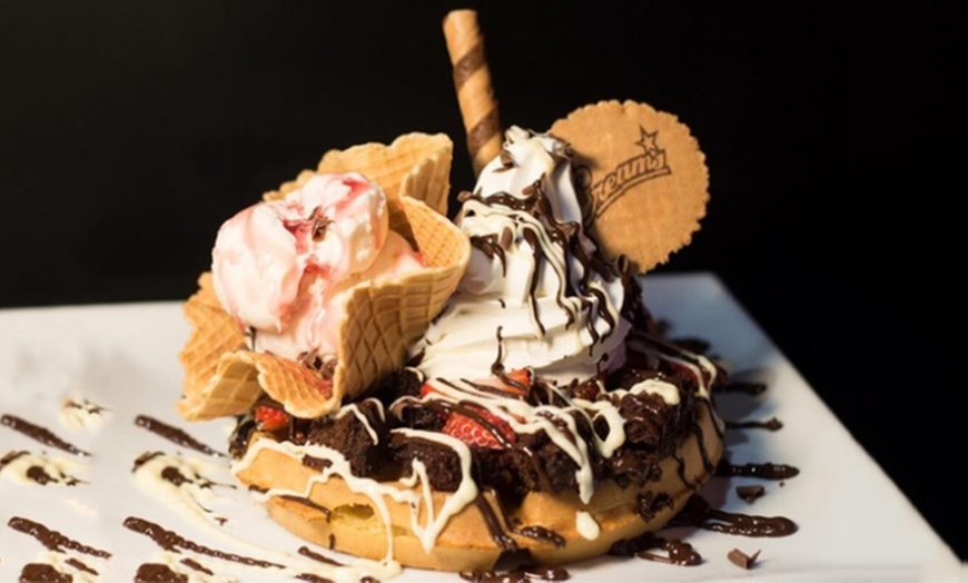 Image 1: Choice of Waffle, Crepe or Sundae