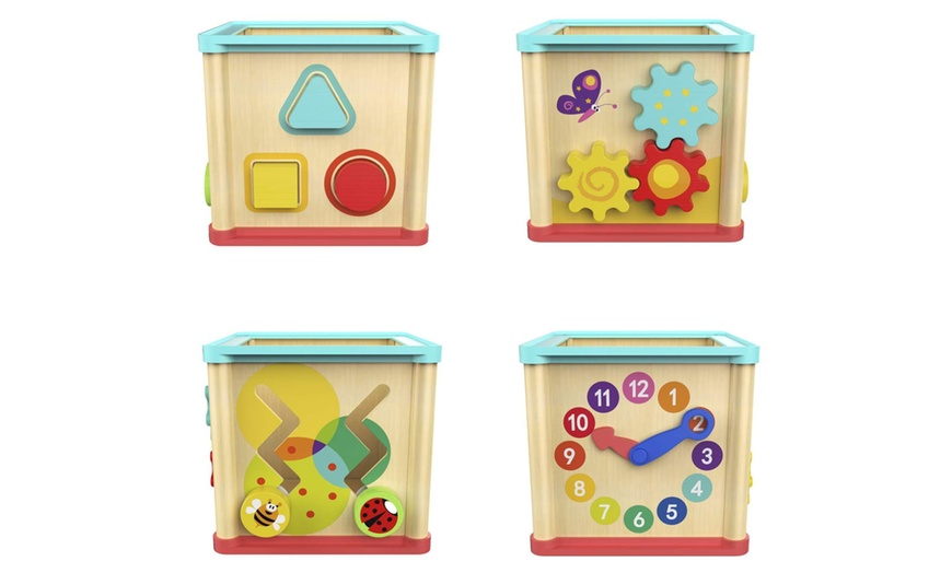 Image 3: Wooden Activity Cube