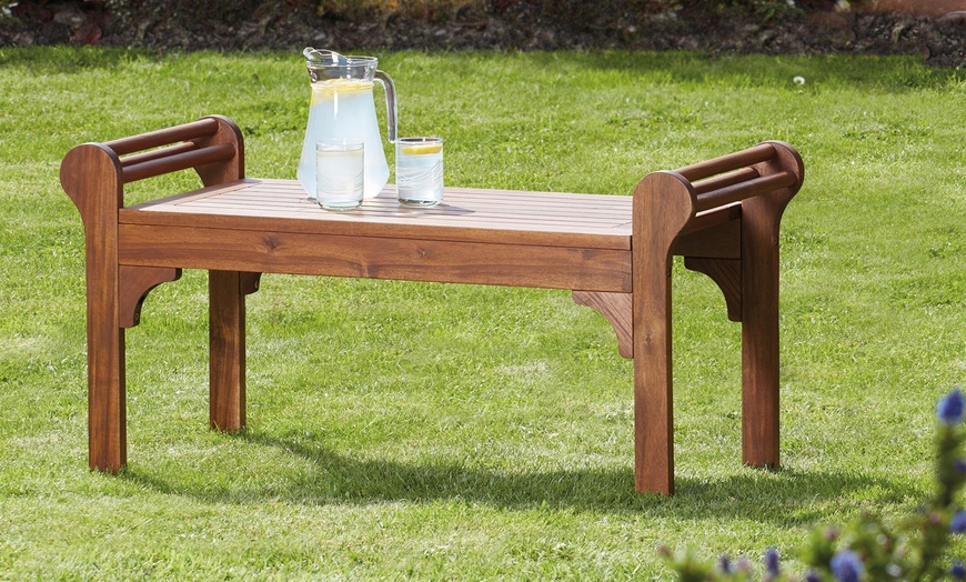 Image 7: Acacia Lutyens Garden Furniture Set