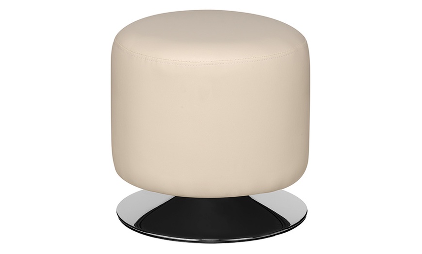 Image 3: Cylinder Padded Stool