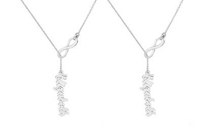 image for Personalized Infinity Name Pendant in Sterling Silver