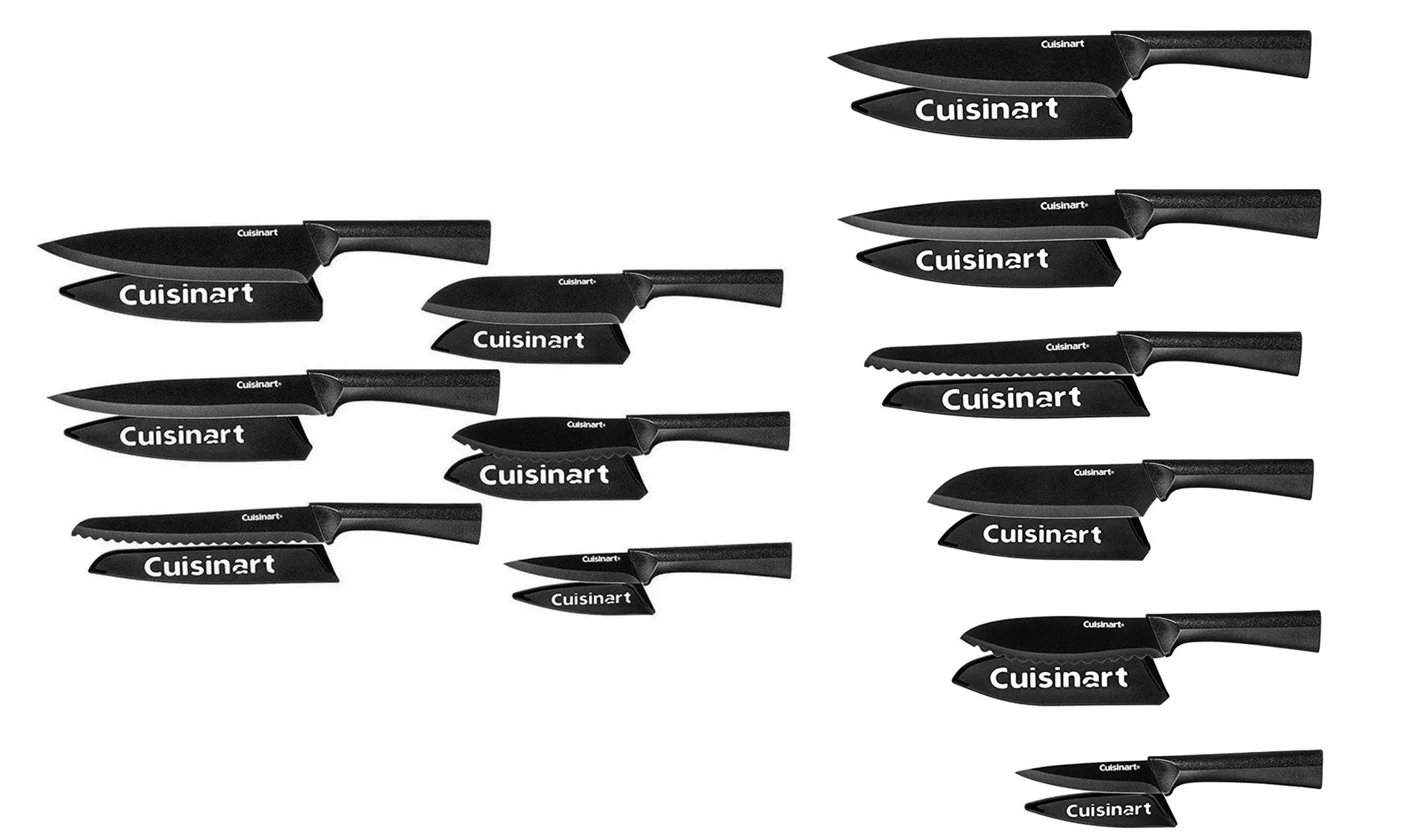 Closeout: Cuisinart Black Metallic Knife Set with Blade Guards (6-Piece) - Second Medium