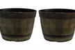 One, Two or Five Barrel-Style Planters - Second Medium