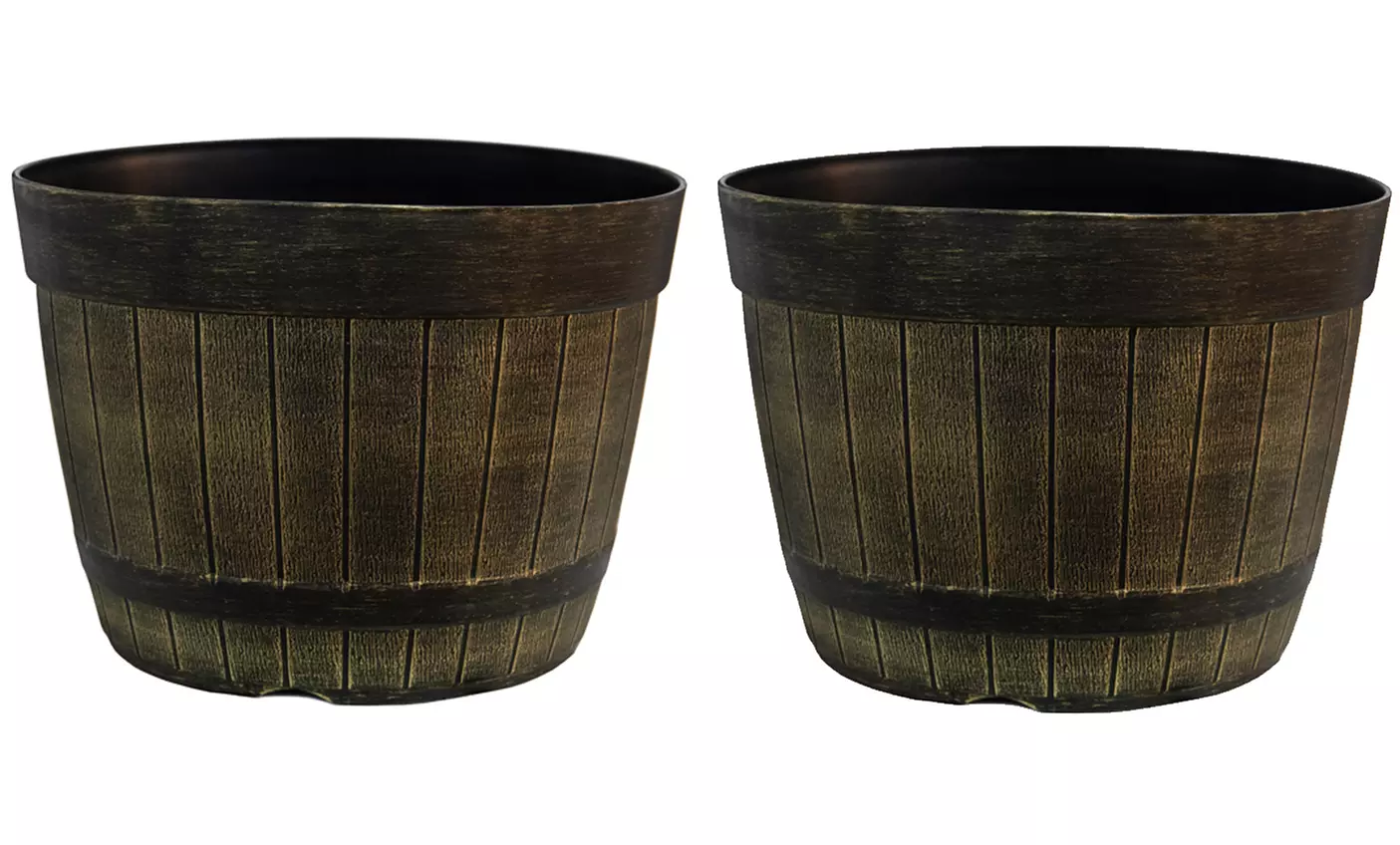 One, Two or Five Barrel-Style Planters