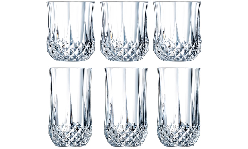 Image 1: 6 or 12 Crystal Tumbler Glasses