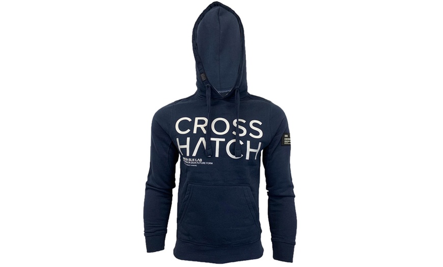 Image 5: Crosshatch Hooded Sweatshirt