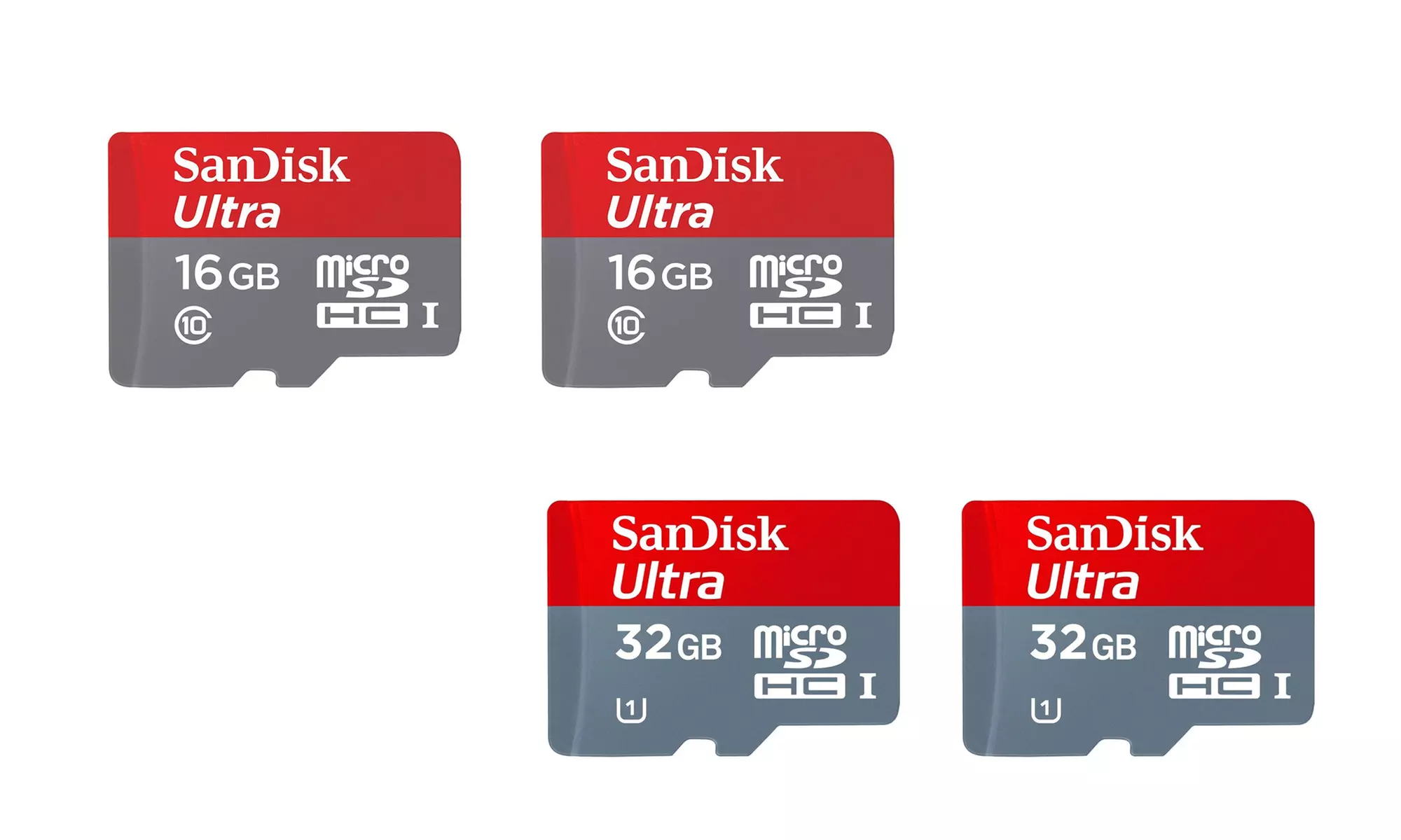 Sandisk 16GB or 32GB Ultra MicroSD Memory Card (2-Pack) (Manufacturer Refurbished) - Primary Image