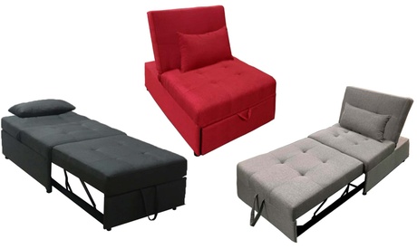 Pouf Pippo trasformabile in letto disponibile in 3 colori