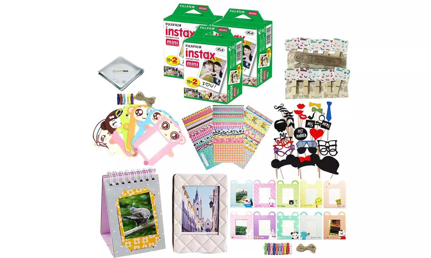 Fujifilm Instax Mini 8 and 9 Camera Accessory Kit (over 60-Piece) - Primary Image