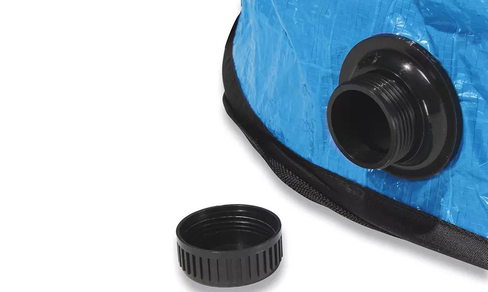 Klappbarer Reinigung-Korb in Blau/Rot für Tiere - Second Medium