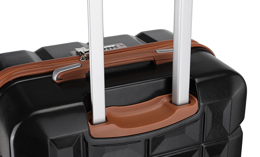 Image 12: Up to Four Waffle-Design Lightweight Suitcases