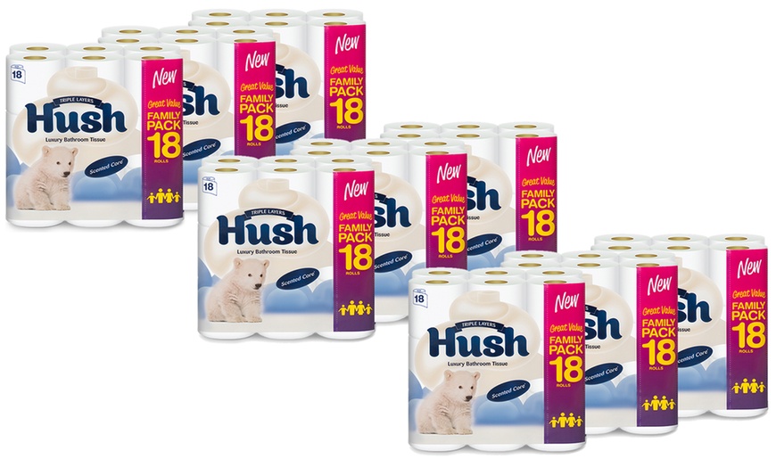 Image 8: 54 Hush Three-Ply Toilet Rolls
