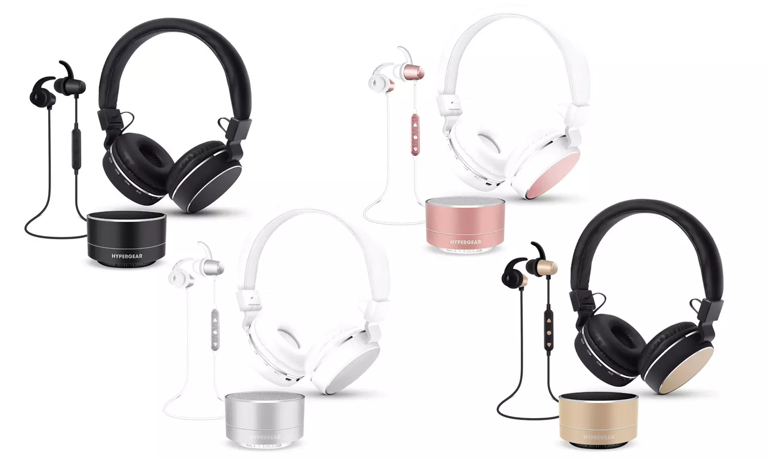 Hypergear Wireless Bluetooth Speaker, Headphones, and Earbuds Gift Set - Primary Image