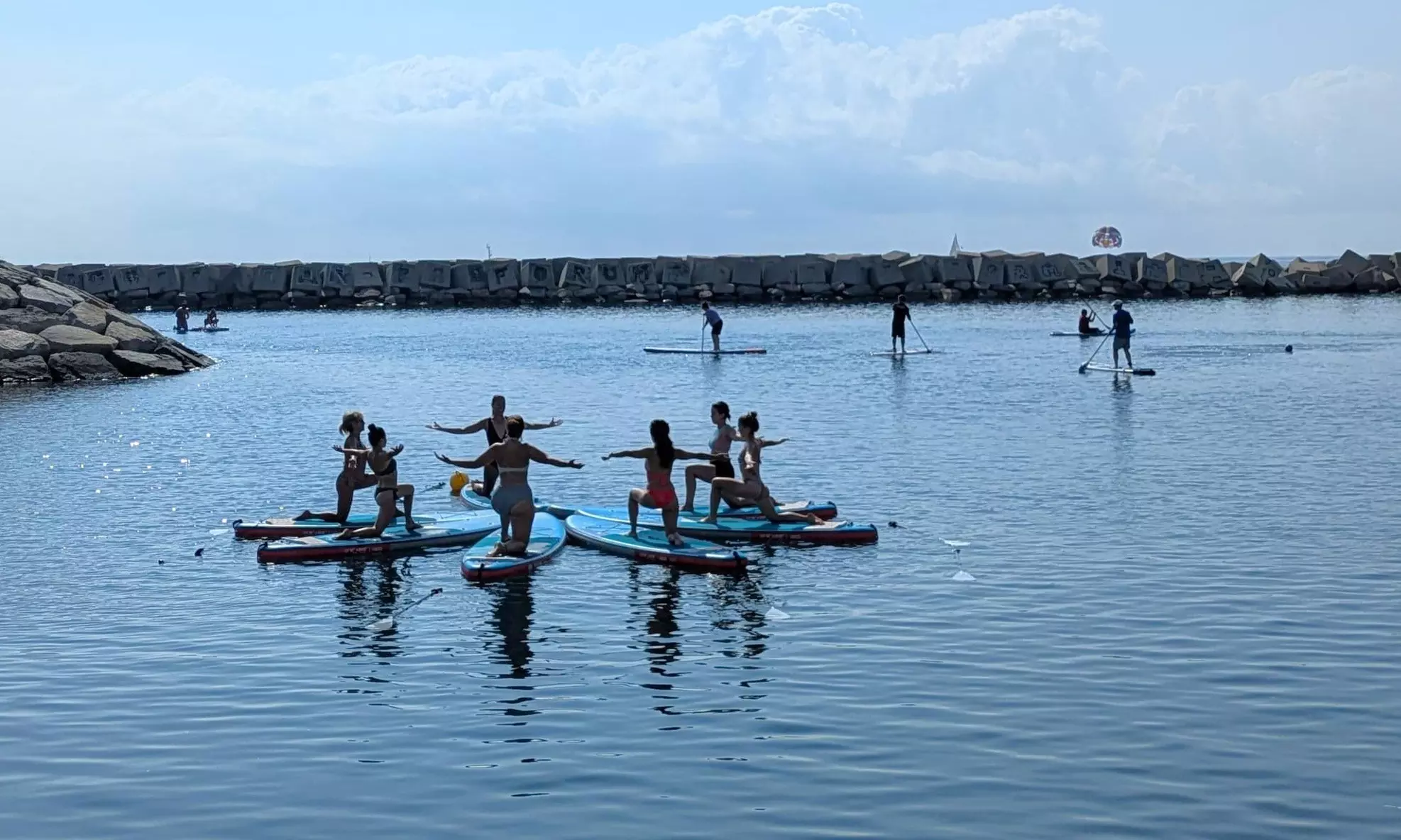 Experiencia de SUP yoga o pilates de 1 hora para 1 o 2 personas
