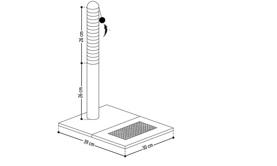 Tiragraffi in sisal naturale con base rinforzata in vari modelli e colori