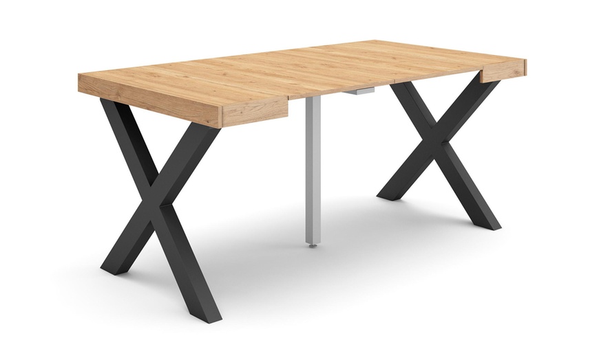 Image 36: Table console extensible avec pieds en bois massif