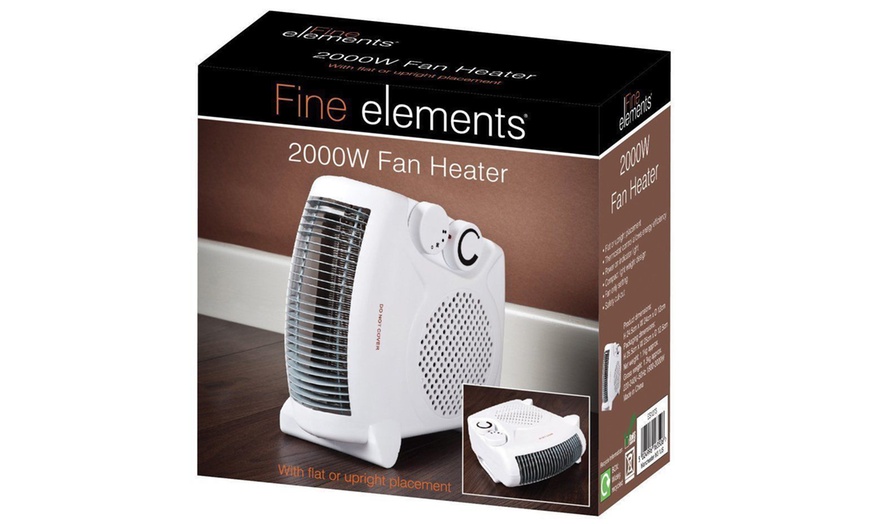 Image 2: Flat Fan Heater