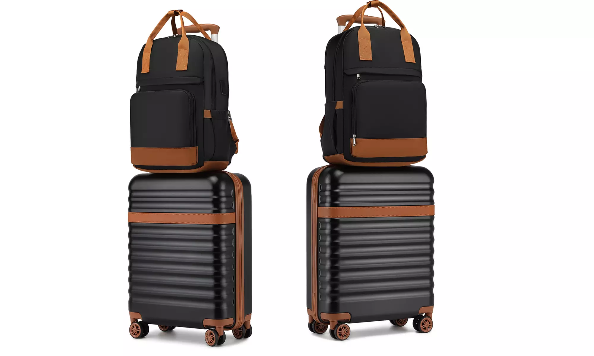 KONO 20 Inch Hard Shell ABS+PC Cabin Suitcase Set