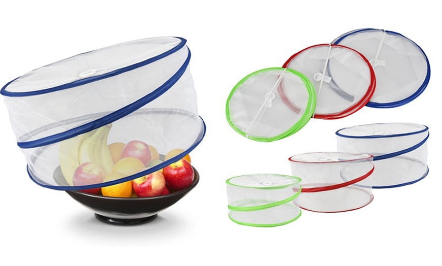 Image 1: Collapsible Pop-Up Food Covers