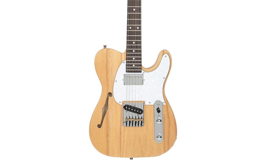 Image 8: Glarry GTL Semi-Hollow Electric Guitar