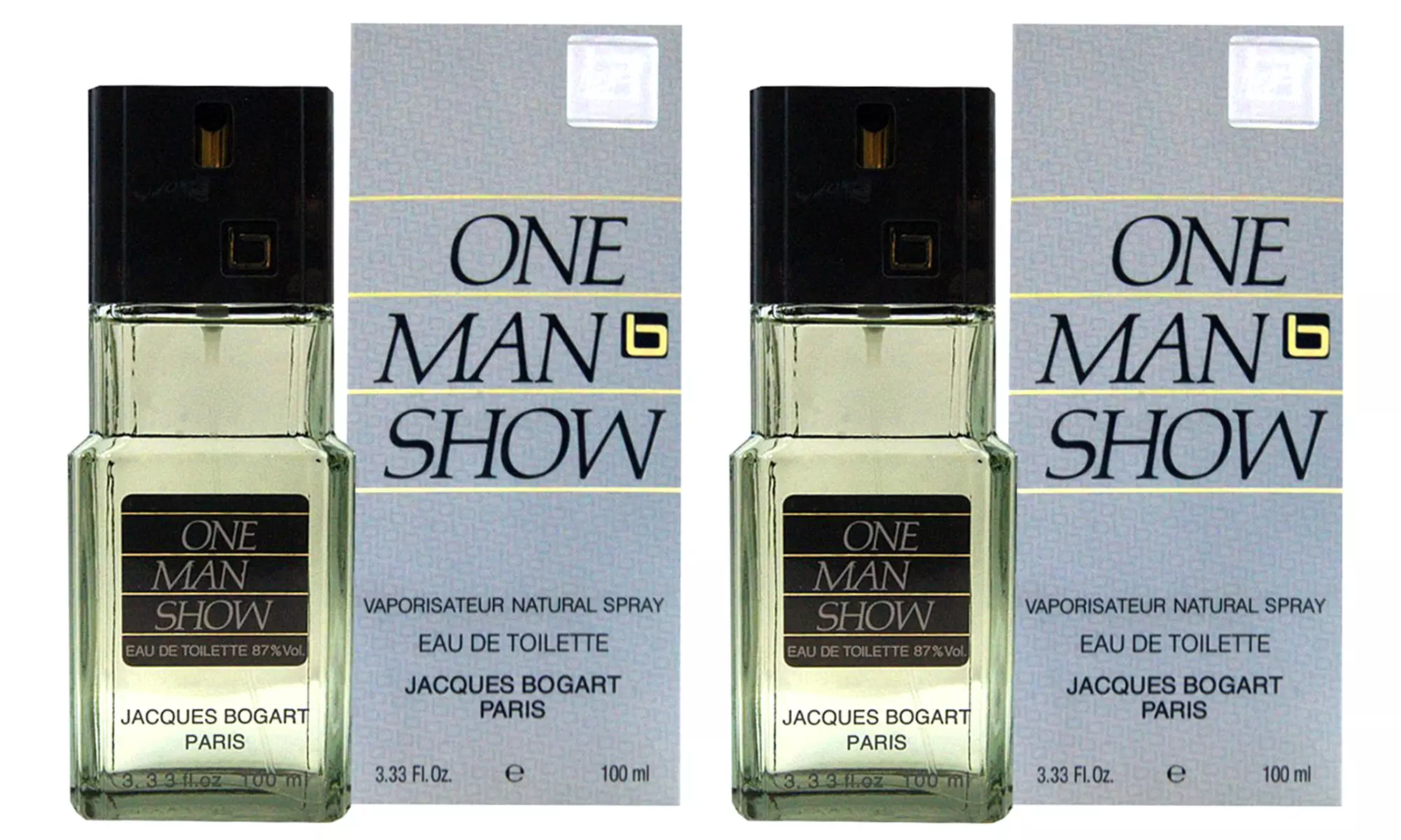 Lot de 2 eaux de toilette "One Man Show" de Jacques Bogart, en format vaporisateur de 100 ml - Primary Image