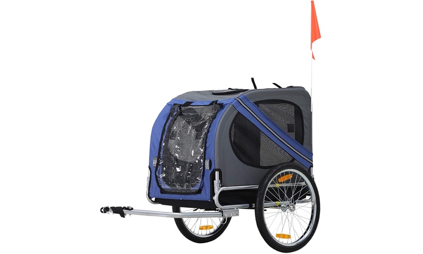 Image 6: PawHut Pet Bicycle Trailer