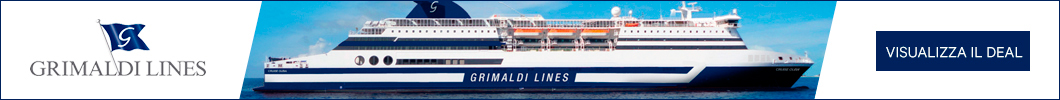 Buono sconto del 30% o del 40% sull'acquisto dei collegamenti marittimi Grimaldi Lines
