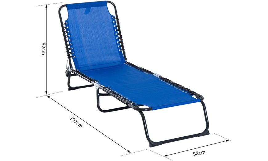 Image 6: Zero Gravity Lie Flat Lounger