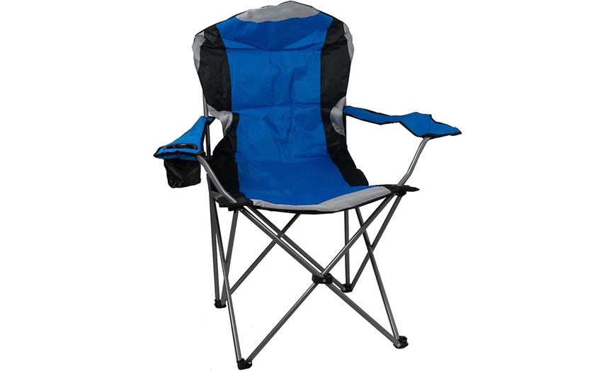 Image 10: Folding Camping Chairs Padded with Cup Holder