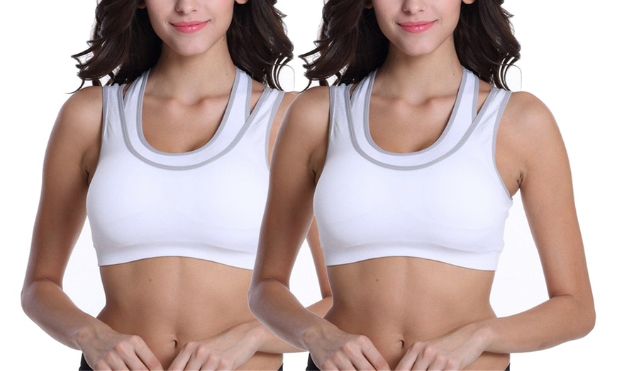 Image 9: Double Strap Sports Bra