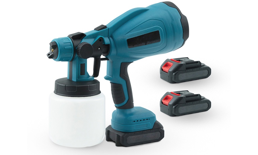 Image 2: Draadloze 48 V verfpistool, 800 ml capaciteit & verstelbare modus