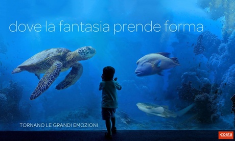 Ingresso all'Acquario di Livorno per una persona (sconto 37%)