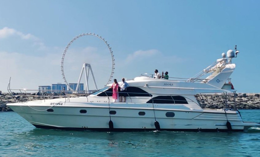 Image 6: Embark on a Luxury Dubai Marina Yacht Cruise at Media Waves Yachts!