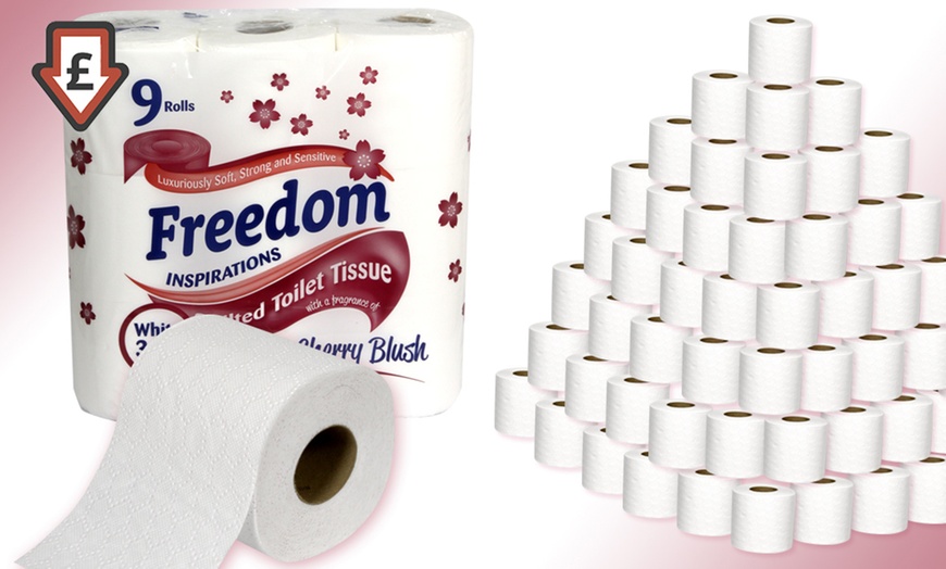 Image 1: 45 Rolls of Freedom Toilet Paper