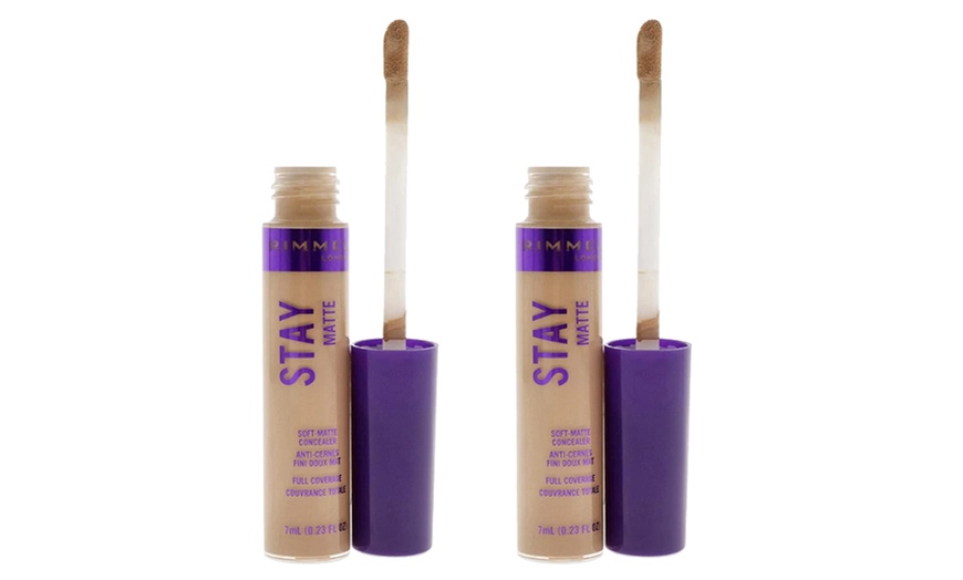 Image 8: Pack of Two Rimmel Stay Soft Matte Concealers 