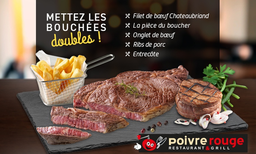 Image 1: Une grillade de viande offerte pour une grillade de viande achetée