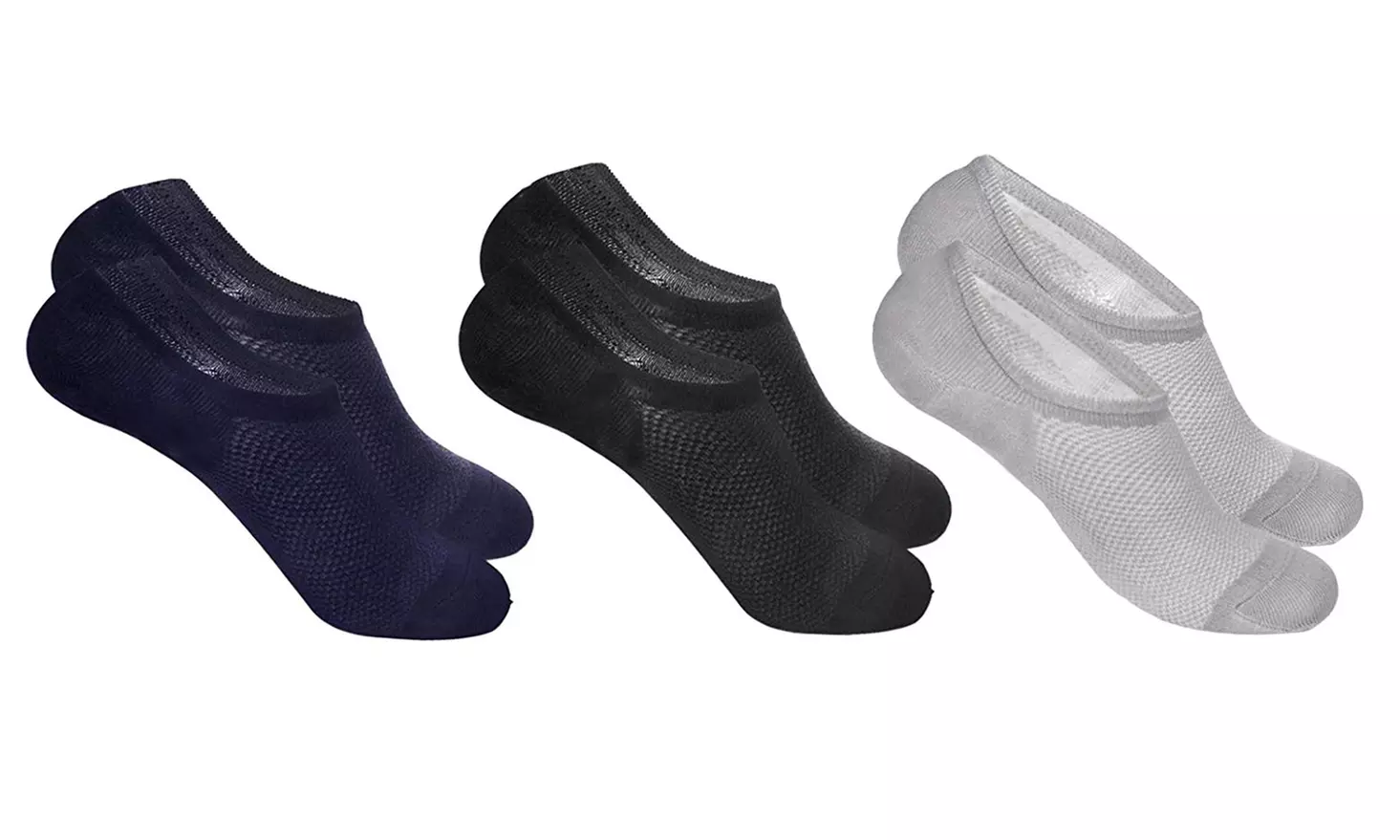 12 o 24 paia di fantasmini da uomo antiscivolo