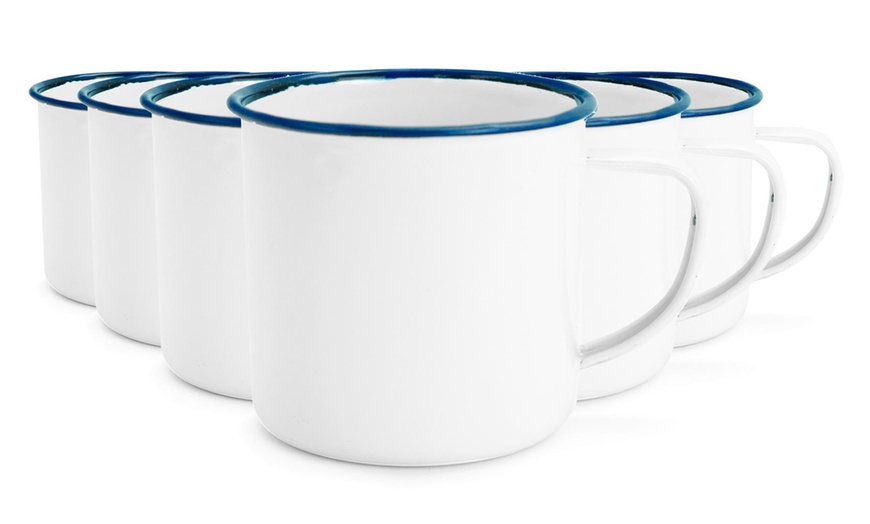 Image 7: White Enamel Coffee Mug