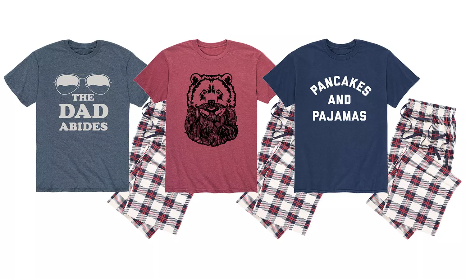 Nap Chat: Men's Dad-Themed Pajama Set (2-Piece) - Primary Image