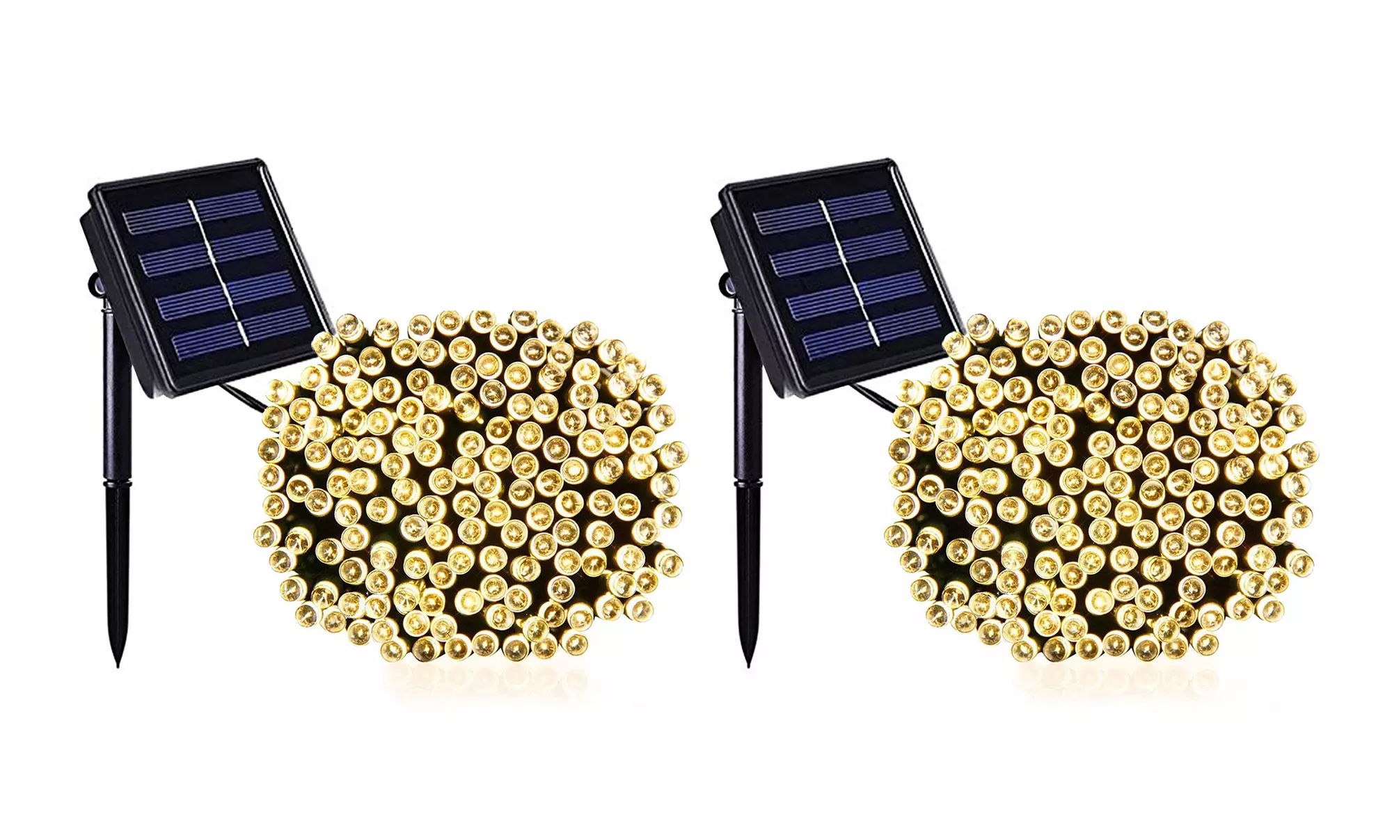 1, 2 ou 4 guirlandes LED solaire "Yogi Warm" Lumisky