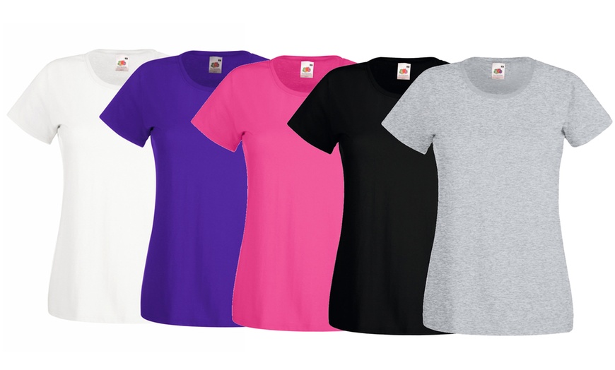 Image 3: Fruit of the Loom Women's T-Shirts