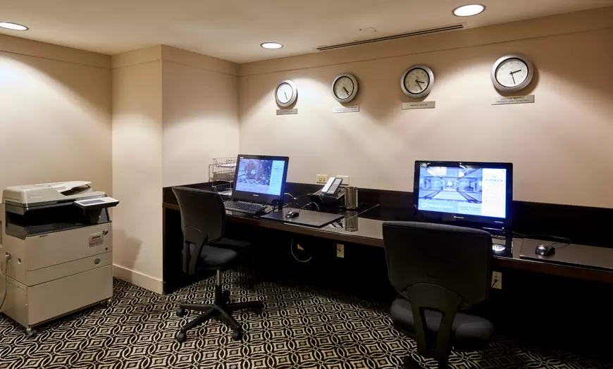 Business center and meeting rooms