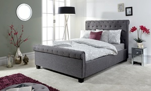  Ottoman Buttoned Bed Frame 