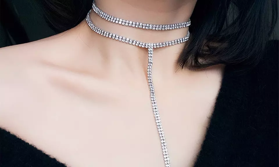 Collier double ras du cou modèle Graciela - Primary Image