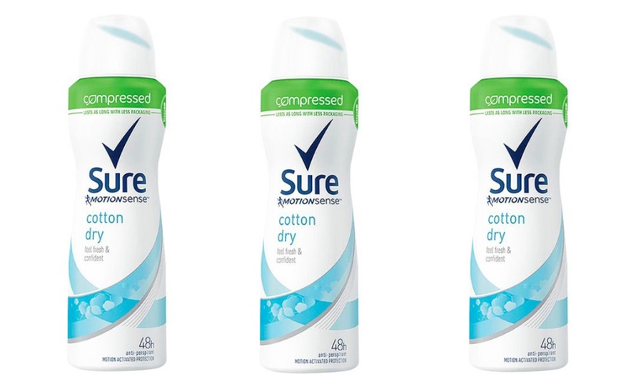 Image 1: Three-Pack of Sure Deodorant 