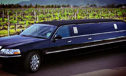 $250 for a Wine-Tasting Limousine Tour with Champagne for Up to Eight from American Luxury Limousine (Up to $502 Value) - Primary Image