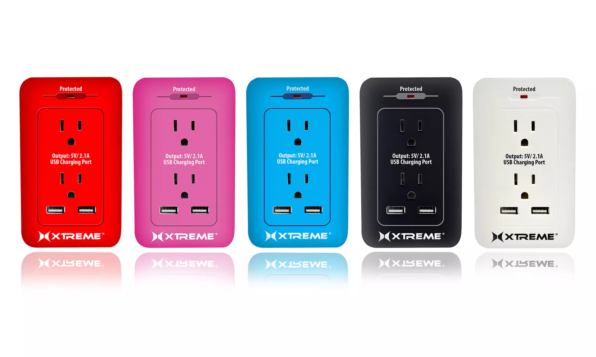 Xtreme 2-Outlet Surge Wall Tap with Dual-Port USB - Primary Image