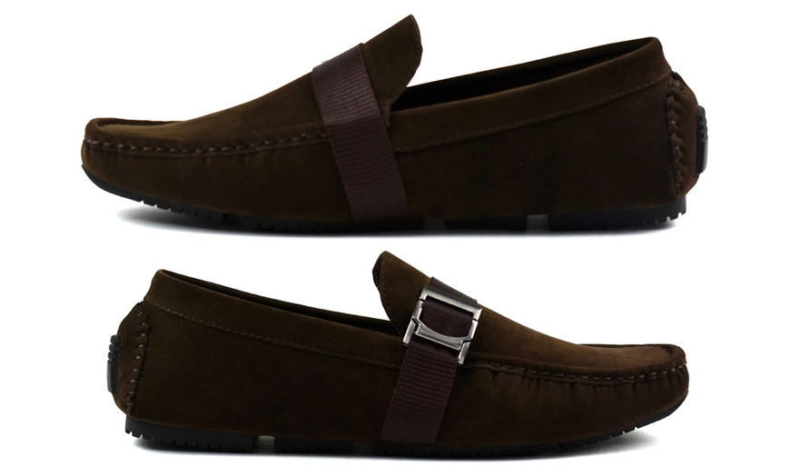 Image 8: Boys' Faux Suede Slip-On Loafers