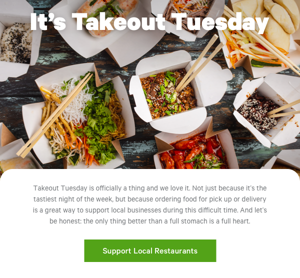 It's Takeout Tuesday