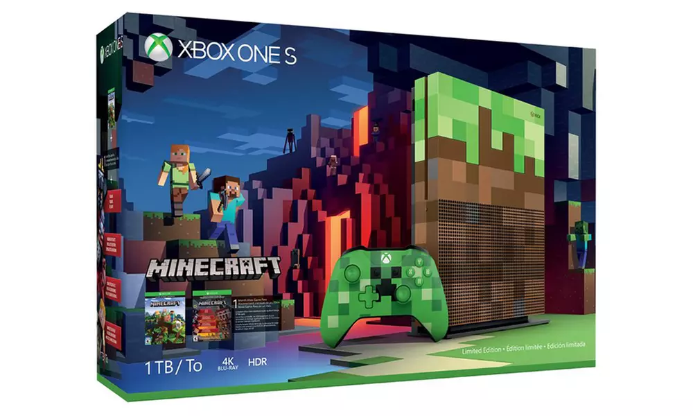 Xbox One S 1TB Minecraft Limited Edition Console Bundle - Second Medium